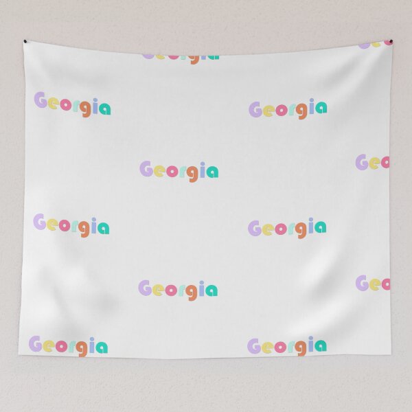 Item preview, Retro multicolored Georgia designed and sold by TheSmileStudio.