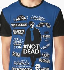 Camiseta gráfica Citas de Sherlock