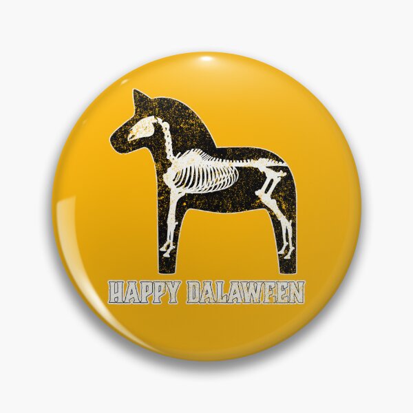 Item preview, Happy Dalaween Halloween Scary Dala Horse Skeleton Funny  designed and sold by funnytshirtemp.