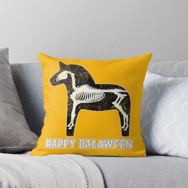 Item preview, Happy Dalaween Halloween Scary Dala Horse Skeleton Funny  designed and sold by funnytshirtemp.