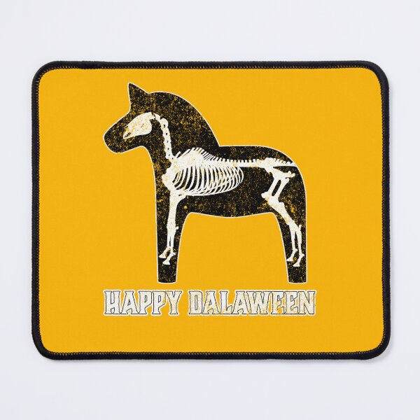 Item preview, Happy Dalaween Halloween Scary Dala Horse Skeleton Funny designed and sold by funnytshirtemp.