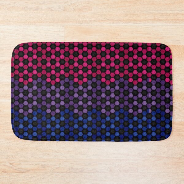 Item preview, Seamless Football Pattern in Bisexual Pride Flag Colors designed and sold by LiveLoudGraphic.
