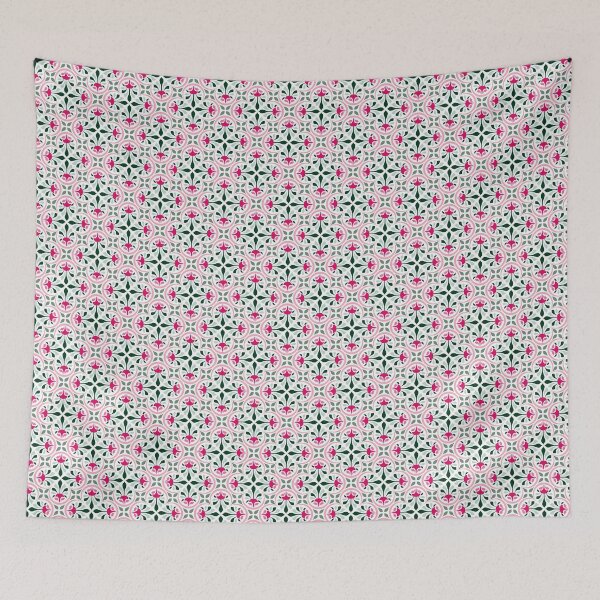 Item preview, Tropical I - Pink & Green Geometric designed and sold by Jami Watkins.