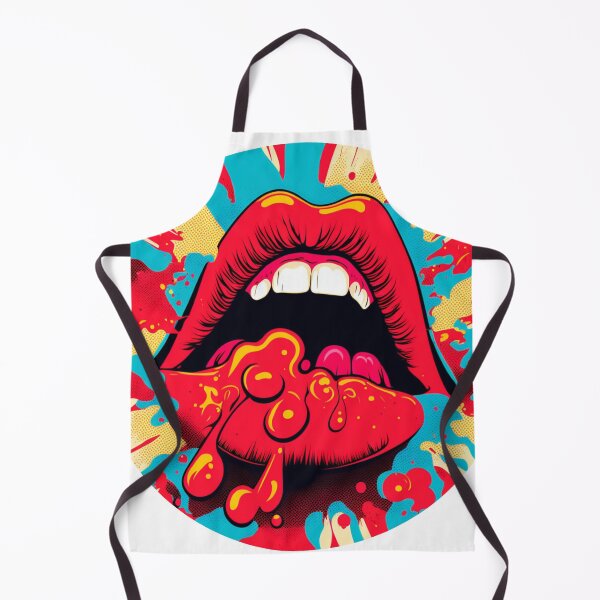 Item preview, Pop of Color: Hot Lips Pop Art Graphic Tee designed and sold by Abdullasalem.