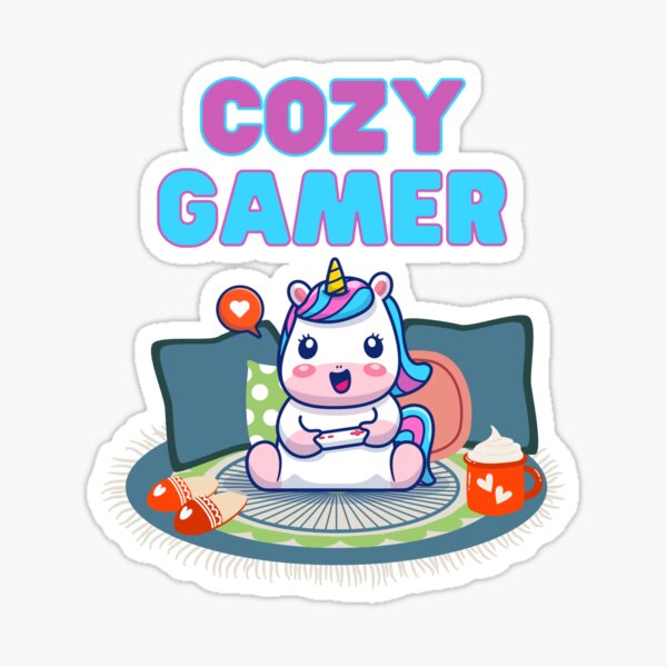 Cozy Gamer Essentials Sticker for Sale by Clefairy Creations