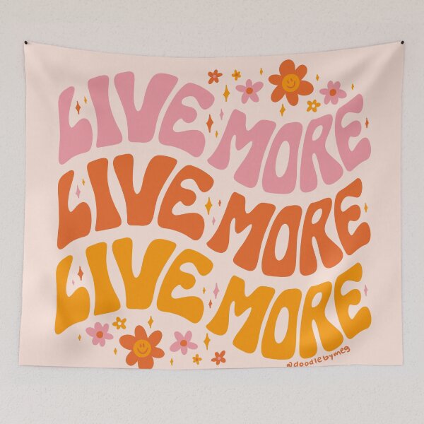 Item preview, Live More designed and sold by doodlebymeg.