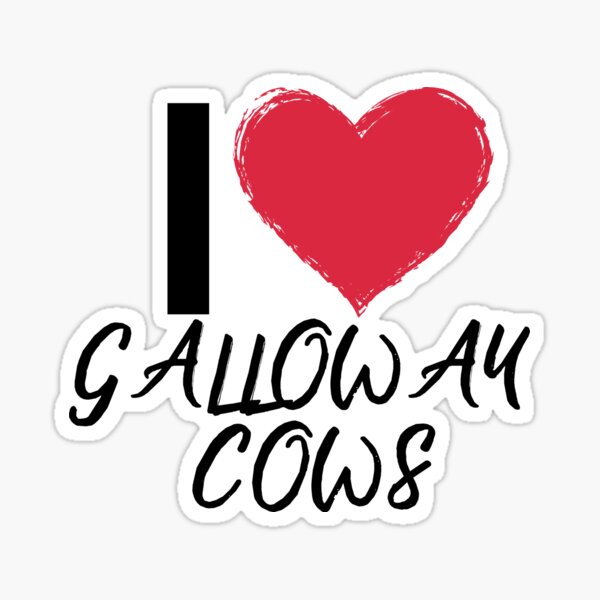 Item preview, I love Galloway Cows designed and sold by FarmsteadAcers.