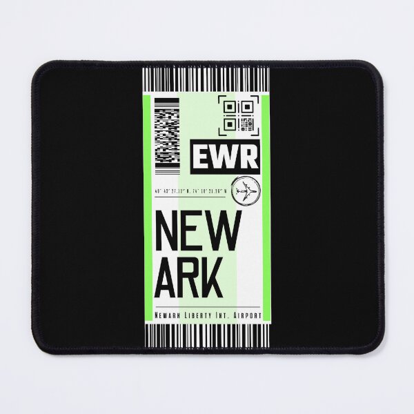 Item preview, NEWARK EWR classic luggage tag flight stickers designed and sold by LeddsoDello.