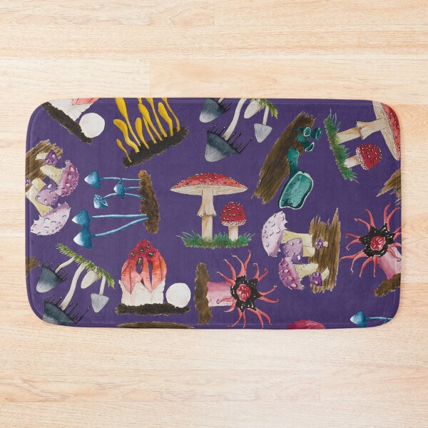 Item preview, Funky Fungus Mushroom Mix Watercolour Dark designed and sold by Nicky Rollings.