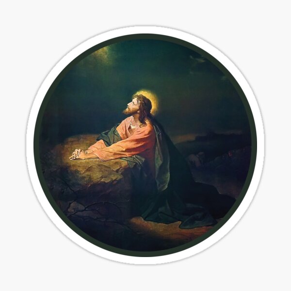 Item preview, Christ in Gethsemane by Heinrich Hoffmann from 1886 designed and sold by ColorfulMystic.