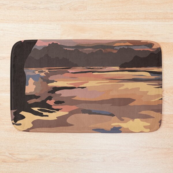 Item preview, Lake Sunset Digital Impressionist Abstract Art designed and sold by Lartheviking.