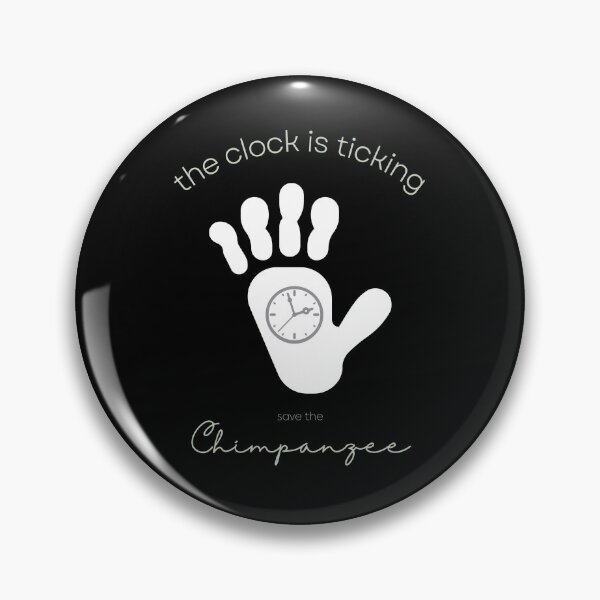 Item preview, Save The Chimpanzee The Clock is Ticking Zipper Pouch designed and sold by MagicWolfStar.