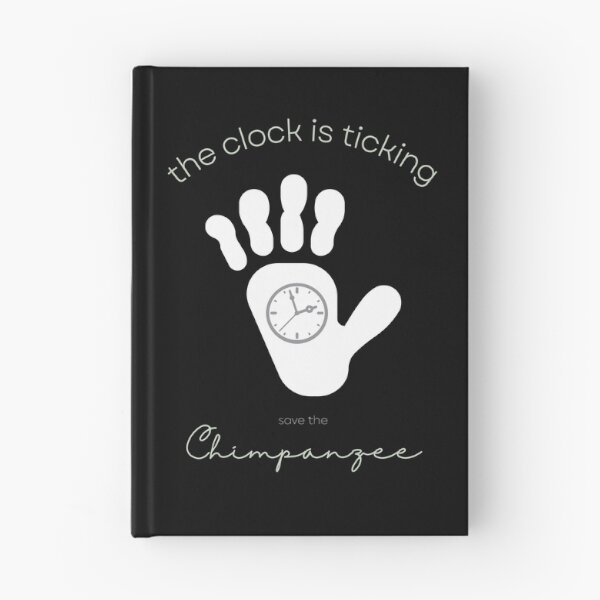 Item preview, Save The Chimpanzee The Clock is Ticking Zipper Pouch designed and sold by MagicWolfStar.