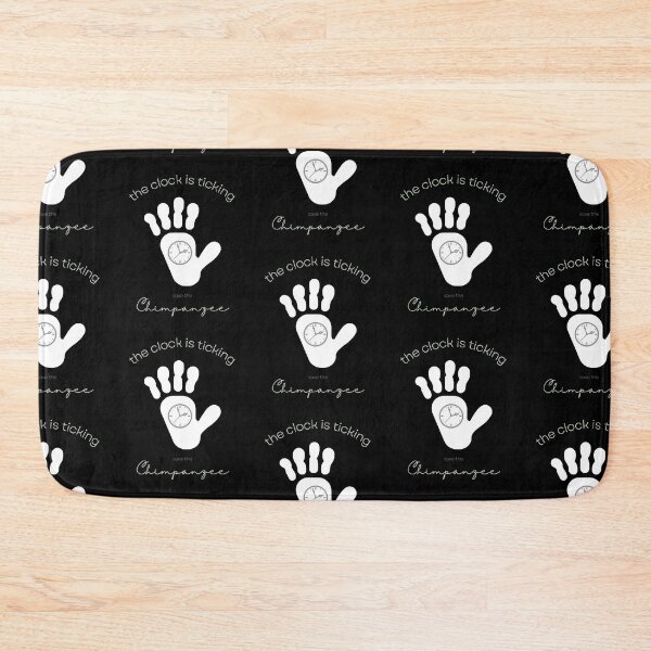 Item preview, Save The Chimpanzee The Clock is Ticking Zipper Pouch designed and sold by MagicWolfStar.