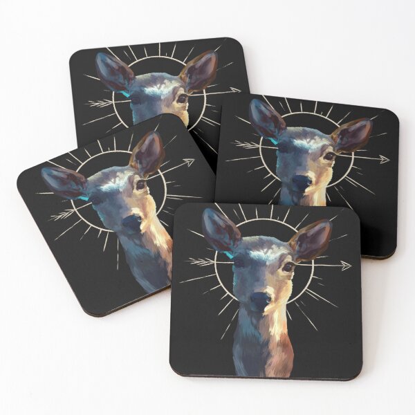 Item preview, Out Of The Mid-Wood’s Twilight And Into The Meadow’s Dawn [Doe/Deer Art] designed and sold by Mysteryybox.