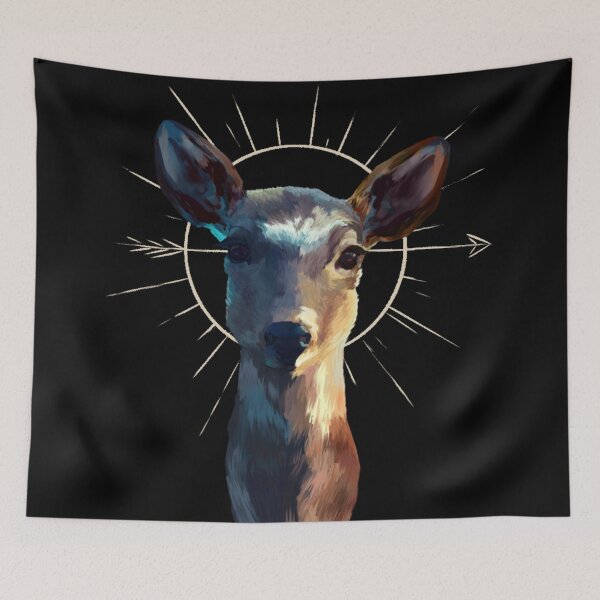 Item preview, Out Of The Mid-Wood’s Twilight And Into The Meadow’s Dawn [Doe/Deer Art] designed and sold by Mysteryybox.