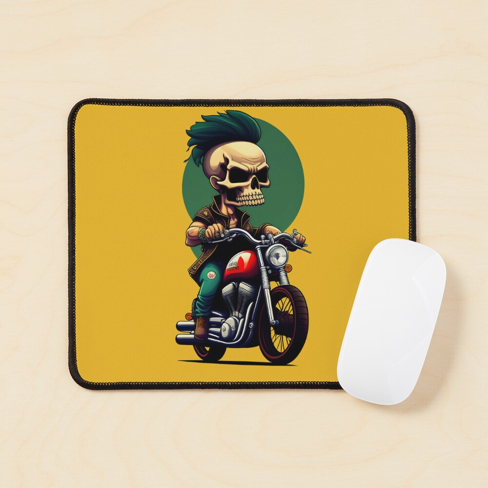 Retro Biker Skull Punk - Cool Motorcycle Or Funny Helmet Skeleton