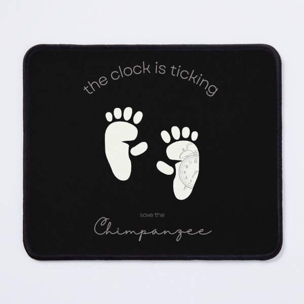 Item preview, Save The Chimpanzee The Clock is Ticking Fitted V-neck T-shirt designed and sold by MagicWolfStar.