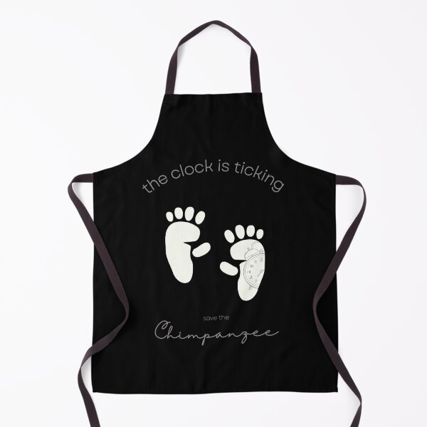 Item preview, Save The Chimpanzee The Clock is Ticking Fitted V-neck T-shirt designed and sold by MagicWolfStar.