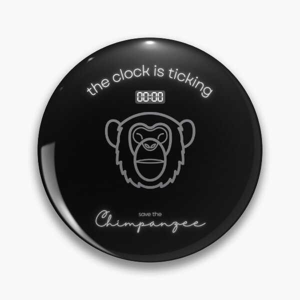 Item preview, Save The Chimpanzee The Clock is Ticking Long T-shirt designed and sold by MagicWolfStar.
