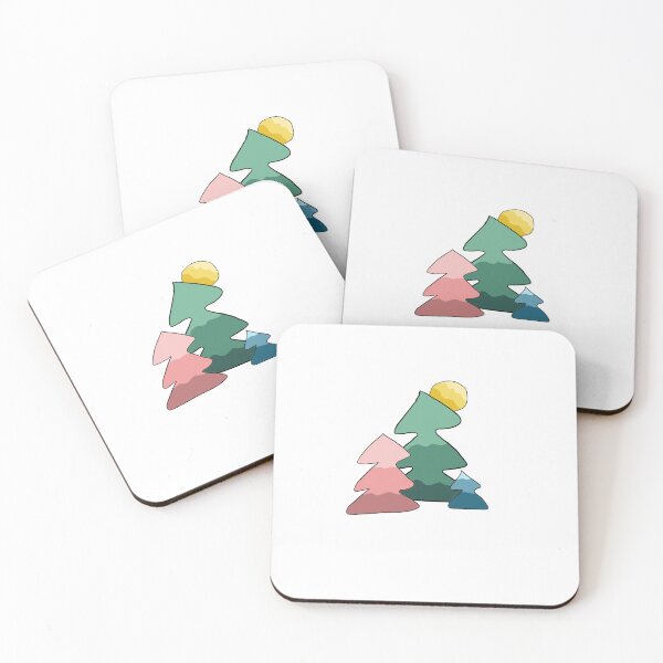 Item preview, Multicolored forest trees designed and sold by TheSmileStudio.