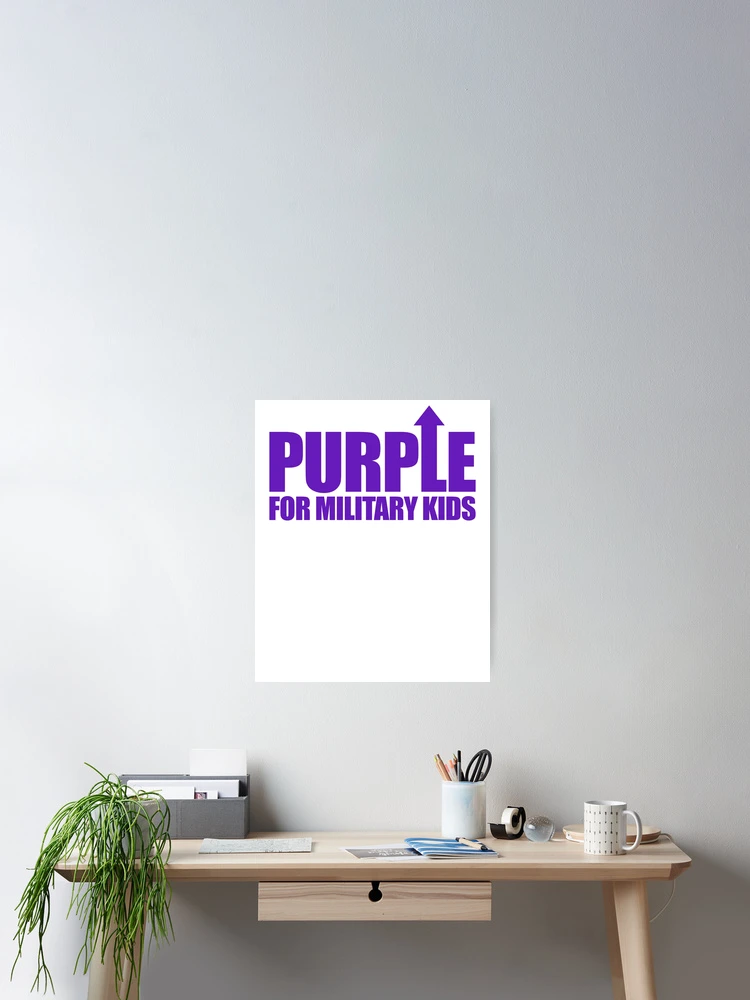 Imagen 2 de 3, Póster con la obra Purple Up For Military Kids Military Child Month Purple Up Gear, diseñada y vendida por DynamicDesign.