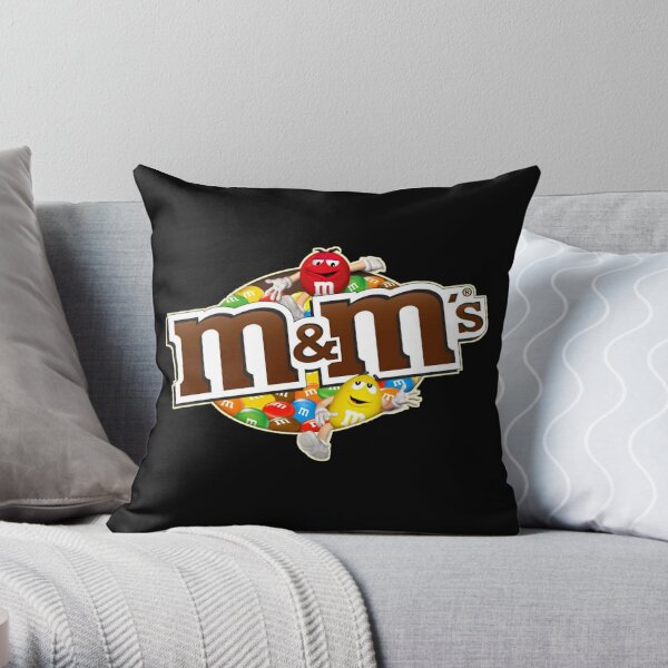 m&m Orange Throw Pillow for Sale by MrPixelus