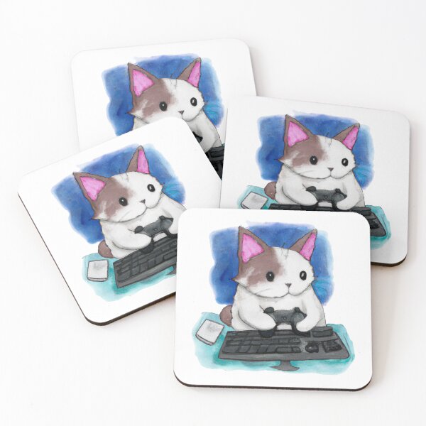 Item preview, Gamer Cat-Edited AI generated art designed and sold by Frostp.