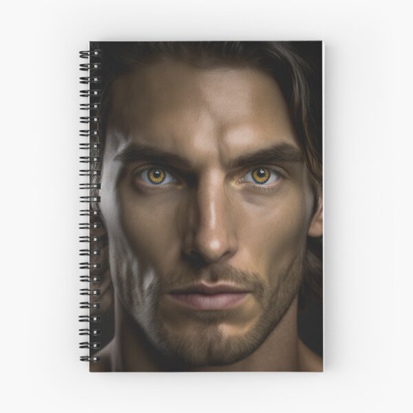 Item preview, Portrait of a man with brown beautiful eyes - created with AI designed and sold by Marc Alexander Kunze.