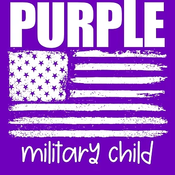 Imagen de la obra Purple Up Military Child American Flag Kids Purple Up Gear de DynamicDesign