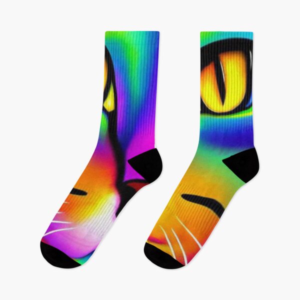 Item preview, Psychedelic Cat Head Graphic | AI Art designed and sold by itzbart.