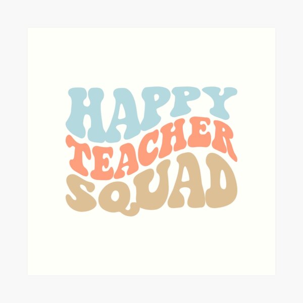 Item preview, Happy Teacher Squad Shirt designed and sold by FauzIDEA.