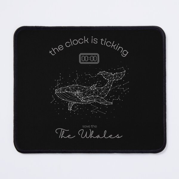 Item preview, Save All The Whales The Clock is Ticking Floor Pillow designed and sold by MagicWolfStar.
