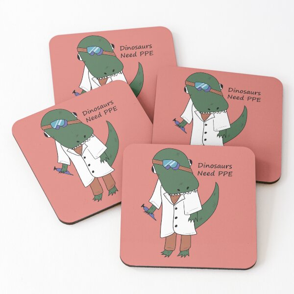 Item preview, Dinosaurs Need Personal Protective Equipment designed and sold by artbymalyn.