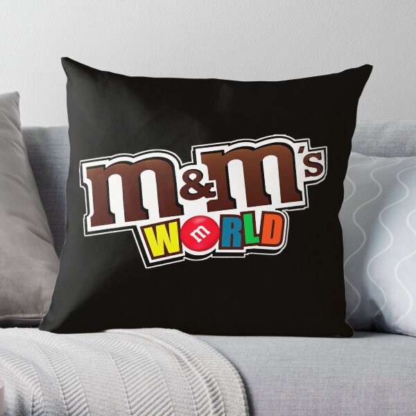 M&M's World Red Pillow M New with Tags 