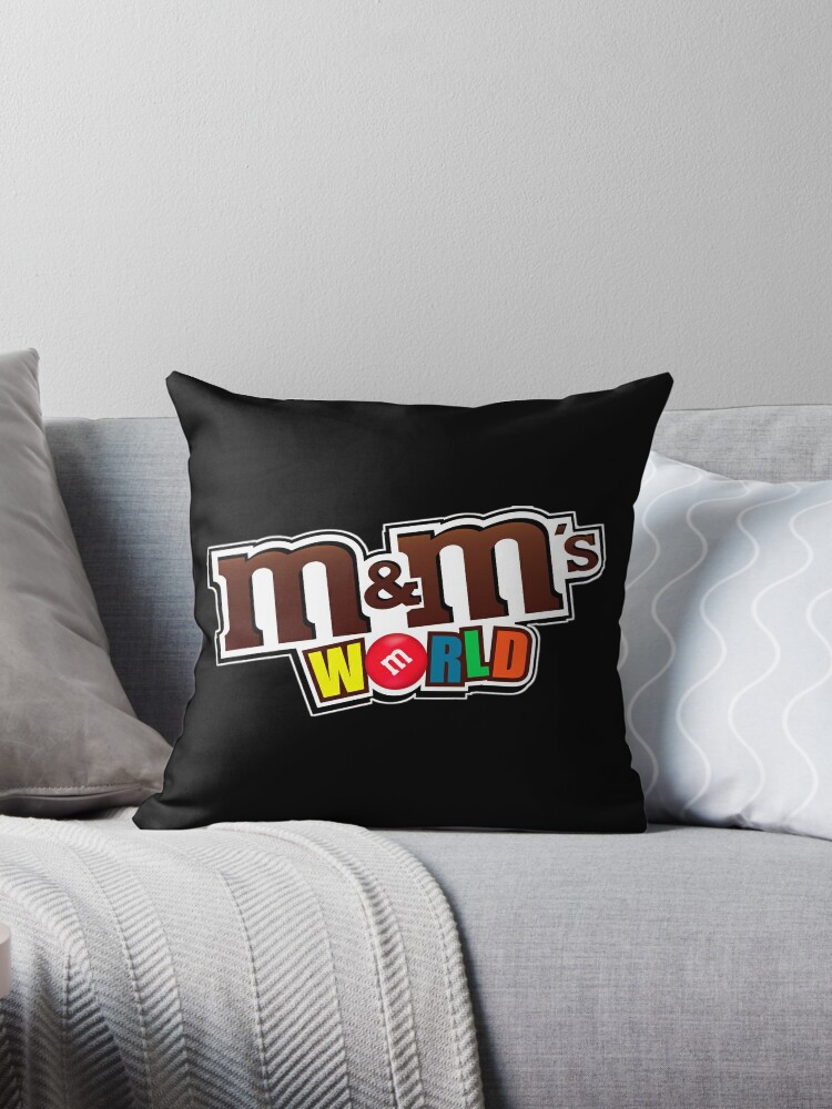 M&M's World Red Pillow M New with Tags 