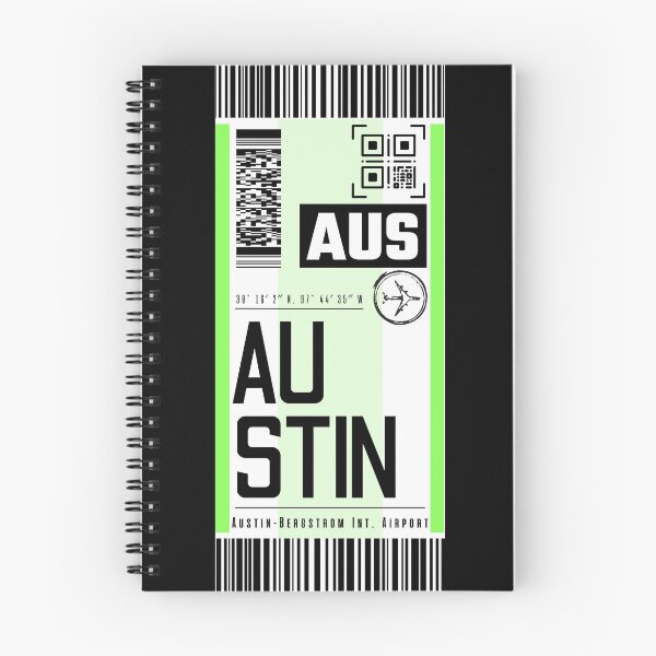 Item preview, AUSTIN AUS classic luggage tag flight stickers designed and sold by LeddsoDello.