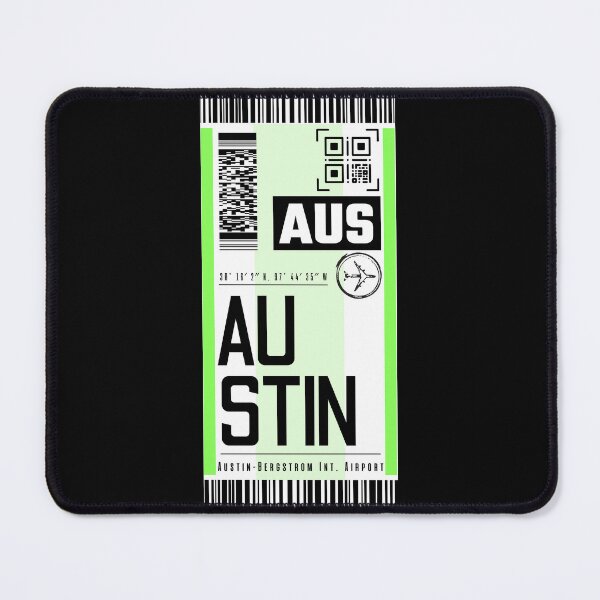 Item preview, AUSTIN AUS classic luggage tag flight stickers designed and sold by LeddsoDello.
