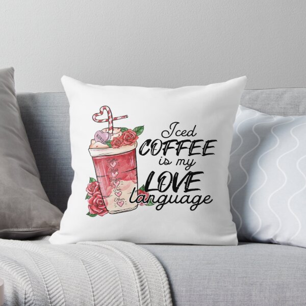 Peace Love Fall Coffee Throw Pillow With Insert – For Coffee's Sake