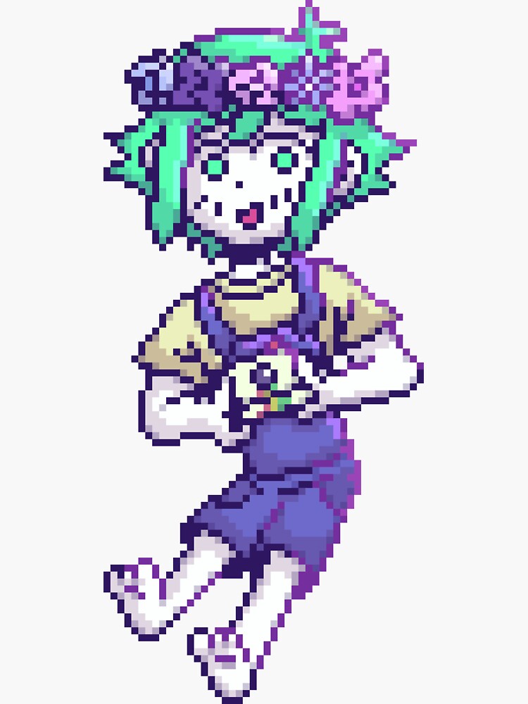 "Pixel Headspace Basil Omori" Sticker for Sale by potatobros73 Redbubble