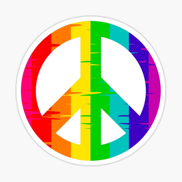 Item preview, LGBTQ+ Peace Sign Design designed and sold by MrJix.