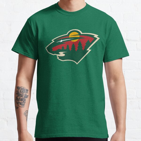 Hot Topic, Tops, Minnesota Wild Hockey Shirt Bedazzled Green Bear Forest  Logo