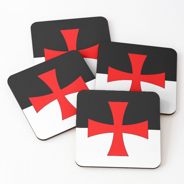 Item preview, Knights Templar Battle Flag designed and sold by anathemawrath.
