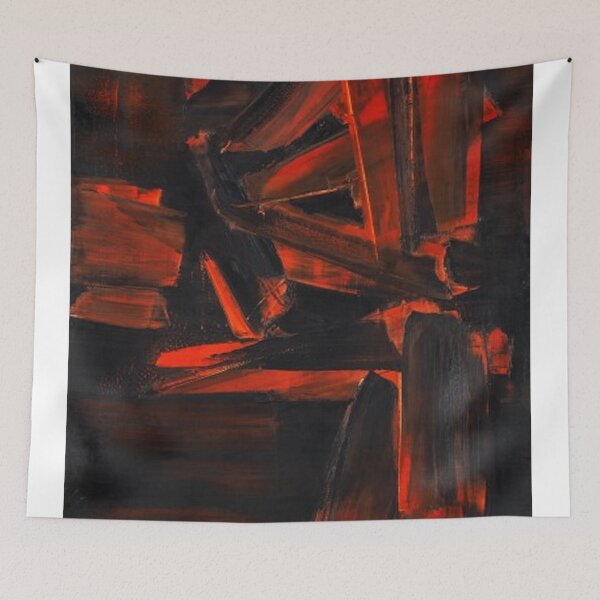Aperçu de l'œuvre Portrait Soulages Peinture créée et vendue par sarahchapmand.