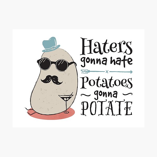 Potato Wall Art Redbubble - hater potato roblox