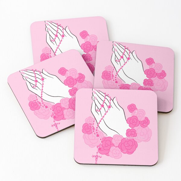 Item preview, Pink Rose Prayer Hands designed and sold by spacecandyshop.