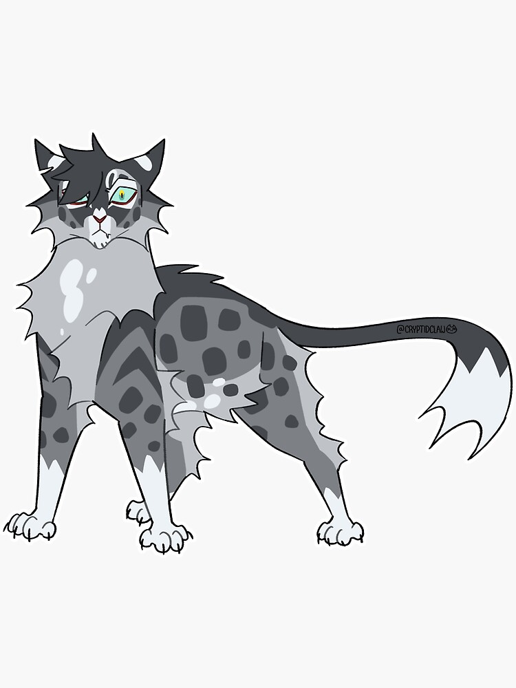 Ashfur Sticker for Sale by ClownCryptids