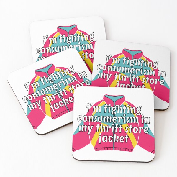 Item preview, Fighting Consumerism In A Thrift Store Jacket designed and sold by Pink Ribbon.