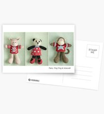 red and blue Postcards