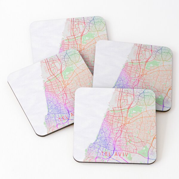 Item preview, Tel Aviv City Map of Israel - Colorful designed and sold by deMAP.